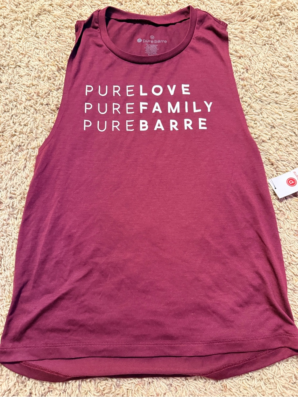 Pure Barre Maroon Tank